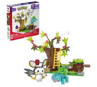 Mega Pokémon - Coffret Les Bois Jolis D'Emolga et Bulbizarre - Jouet De Construction - 7 Ans et +