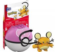 MEGA Pokémon Dedenne Kit de construction Figurine articulée (31 pièces) pour enfants