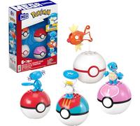 MEGA Pokémon Dresseur de Pokémon de type Eau Coffret de construction de 79 pièces avec figurines articulées d’environ 5 cm de haut, pour enfants, JCT42