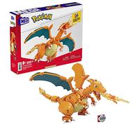 MEGA Pokémon Figurine Action Dracaufeu 20cm, Jeu De Briques De Construction Pour Enfants Et Adultes, Modèle Pokémon À Collectionner, 222 Pièces, Jouet pour Enfant de 8 ans et Plus, GWY77