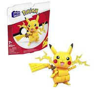 MEGA Brands Figurine Pikachu 12 cm, jeu de construction 211 pièces, dès 7 ans