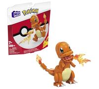Mega Pokémon Figurine Action Salamèche 14 cm, Jeu De Briques De Construction pour Enfants Et Adultes, Modèle Pokémon À Collectionner avec 180 Pièces, Jouet pour Enfant de 7 Ans et Plus, GKY96