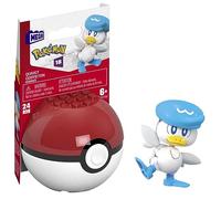 Mega Pokémon - HNT90 - Figurine articulée à Construire 5cm + pokéball - Coiffeton/Quaxly