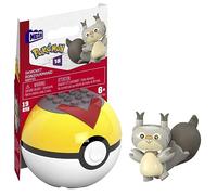 Mega Pokémon - HNT92 - Figurine articulée à Construire 5cm + pokéball - Rondourmand/Skwovet