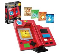 Mega Pokémon Jouets de Construction pour Les Enfants et Les Adultes, Pokédex de la région de Kanto à Construire avec 322 pièces, éléments Lumineux et Cartes, pour Les collectionneurs, HYM37