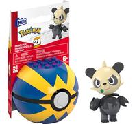 MEGA Pokémon Pancham Kit de construction Figurine articulée (26 pièces) pour enfants
