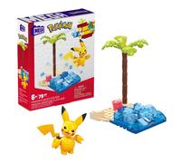 Mega Pokémon - Pikachu Aventure À La Plage - Jouet De Construction - 6 Ans Et +