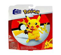 MEGA Pokémon Pikachu Build & Show 211 Pièces Bauset Blocs à Clip NEU OVP