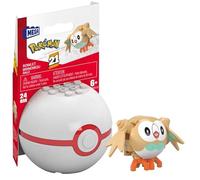 MEGA Pokémon Rowlet Kit de construction Figurine articulée (24 pièces) pour enfants