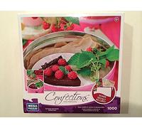Mega Puzzles - Confections - Raspberry Tart - 1000 Piece Puzzle Bonus Stationary Set
