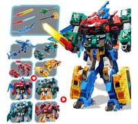 Méga Robot Métatron, Robot Transformateur 4 en 1, 16.14 Pouces, Jouets pour Enfants, Jouets Transformateurs Jouet pour Garçons et Filles de 5 6 7 8 9 10 Ans, Multicolore