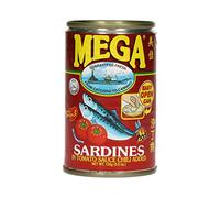 Mega Sardines Tomates Sauce & Piment/rouge, Pack de 24 (24 x 155 g)