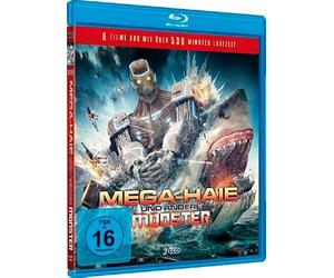 Mega Sharks and Other Monsters Collection ( Sharknado / 2-Headed Shark Attack / Sharknado 2: The Second One / Mega Piranha / Mega Shark vs. [ Origine Allemande, Sans Langue Francaise ] (Blu-Ray)
