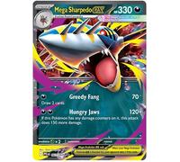 Mega Sharpedo ex 061/094 Carte Pokémon double rare | Flammes fantastiques Mega Evolution | ME02 | Authentifié Titan