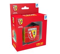 Megableu - Cube 3x3 RC Lens - Casse-tête Officiel Club RCL - Jeu Réflexion et Logique - Cube de Vitesse aux Couleurs du RC Lens - pour Adultes et Enfants dès 7 Ans - Idée Cadeau Supporter Football