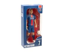 Megableu Figurine Foot Khvicha Kvaratskhelia PSG - Articulée 20 cm | Licence officielle PSG dès 8 ans - Modèle réaliste à 10 points d’articulation, tient debout et porte le maillot numéro 7