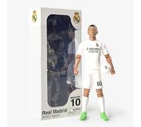 Megableu Figurine Foot Kylian Mbappé Real Madrid - Réaliste Articulée | Format 20 cm sous licence officielle - 10 points d’articulation et ballon Real Madrid pour jouer ou exposer