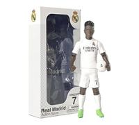 Megableu - Figurine Foot Vinicius - 20 cm - Grande Figurine Footballeur Réaliste & Articulée - Licence Officielle - 10 Points d’Articulation - Jouet Football Real Madrid - Idée Cadeau Fans Vinicius
