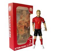 Megableu - Figurine Red Devils De Bruyne - 20 cm - Grande Figurine de Football & Figurine Articulée de Football avec 10 Points d'Articulation - Licence Officielle Belgique - Figurine de Jeu de