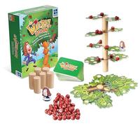 Megableu - Le WIEBELBOOM Jeu de Société et d'adresse pour Enfants 6 Ans+ - Construire avec Pommes, Branches et Balance - 2 à 6 Joueurs - Jeu Équilibre Éducatif Famille - Version Française