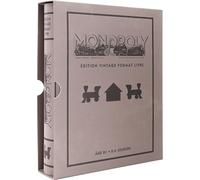 Megableu - Monopoly Édition Vintage Boite Format Livre - Jeu de Société Classique Version 1936 pour Famille & Enfants dès 8 Ans - Monopoly Collector Premium comme Un Livre - 2-6 Joueurs - en Français