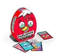 Megableu - PARLOPIAF - Jeu de Société Hilarant pour Adutes & Enfants dès 8 Ans - Jeu de Cartes d'Ambiance - Trouver Votre Partenaire pour Gagner des Oeufs - 3 à 6 Joueurs - Idée Cadeau - en Français