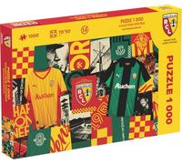 Megableu - Puzzle 1000 Pièces RC Lens Officiel - Edition Anniversaire 120 Ans - Puzzle Football Racing Club de Lens pour Adultes et Enfants dès 14 Ans - Idée Cadeau Fan Foot - Format 70x50 cm