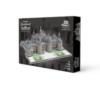 Megableu - Puzzle 3D CHATEAU DE CHAMBORD - Maquette Monument Historique Officielle - Assemblage Facile Sans Colle ni Outils - Puzzle 3D pour Adultes et Enfants dès 7 Ans - 189 Pièces - 41x39x21cm