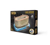Megableu - Puzzle 3D FORT BOYARD - Puzzle Monument dès 7 ans - Maquette Sans Outils ni Colle - Réplique du Célèbre Fort Boyard français - Activité Manuelle en Famille - 125 Pièces - 32x18x17cm