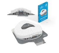 Megableu - Puzzle 3D Olympique de Marseille - Stade Orange Vélodrome - 70 Pièces Numérotées - LED Intégrées - Maquette sans Colle - Dès 7 Ans - Activité Manuelle Foot - Version Officielle