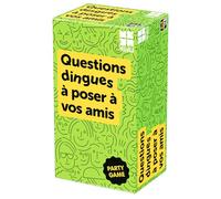 MegaBleu - QUESTIONS DINGUES A POSER A VOS AMIS - Jeu de Société Adulte et Ado dès 14 ans - Jeu d'Ambiance Drôle et Convivial - Idéal Soirées, Fêtes - Jeu de Cartes - 3 à 8 Joueurs - Version Française