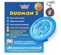 megacom DuoMon 3 Advance Auto Catcher pour Pokemon Go Plus - Jeu de 2 comptes, capture et rotation automatiques, alertes vocales, reconnexion automatique, application mobile - Édition 2026