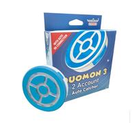 MEGACOM DuoMon 3 Auto Catcher Go,Version Améliorée Capture Automatique de Supporte Comptes Doubles, Connexion sans Fil 20m/65ft, Contrôle APP, Chargement Magnétique,Notification