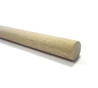 MegaCrea Baguette en Bois Tourillon Lisse 30cm Ø 12 mm