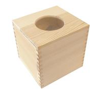 MegaCrea Boite à mouchoirs en Bois découpe Rond 14 x 12.3 H