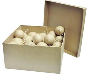 MegaCrea Boules de Noel en Papier mâché (x40)