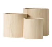 MÉGACRÉA Cache-Pot en Bois 3 pièces