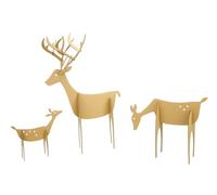 MÉGACRÉA Cerfs en Carton à Assembler 15,5 à 37,5 cm 3 pièce