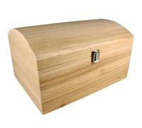 MÉGACRÉA Coffre en Bois Couvercle bombé A 35 x 25 x 19,5 cm
