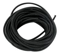 MÉGACRÉA Cordon en Coton ciré 2 mm Noir 5 m