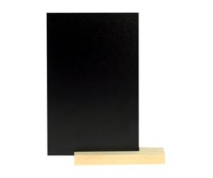 MegaCrea DIY Ardoise Mobile avec Socle en Bois 20 x 12,5 cm