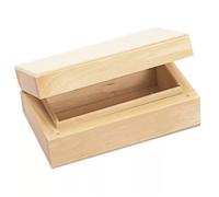 MégaCréa DIY - Boite en bois rectangle 10 x 6 H 3,8 cm