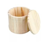 MégaCréa DIY - Boite en bois ronde 10,5 cm H 9,3 cm