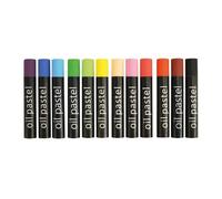 MégaCréa DIY - Boite Pastel à l'huile Couleurs assorties 12 pièces
