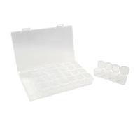 MégaCréa DIY - Boite rangement diamond painting 28 cases 17,5 cm