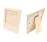 MegaCrea DIY Cadre photo en bois forme polaroid 12 x 15 cm