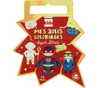 MegaCrea DIY Carnet de coloriage Enfant avec Foil 24 Pages Supe