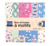 MégaCréa DIY - Carnet papier origami 15,2 cm Kawai 24 feuilles avec foil