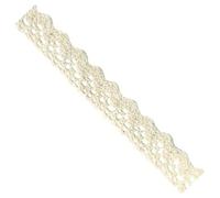 MégaCréa DIY - Fabric tape Ruban dentelle adhésif beige 1,5 cm x 1 m