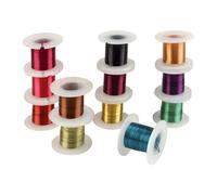 MégaCréa DIY - Fil en métal Bijoux à crocheter Ø0,4 mm 3 m Assort. X12